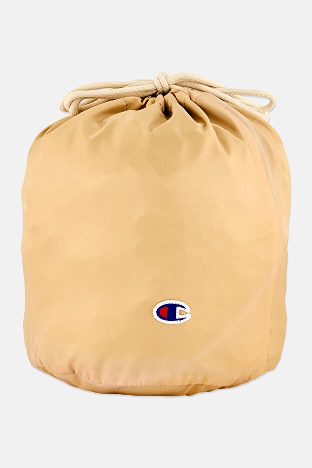 Embroidered Logo Sports Bag, Tan