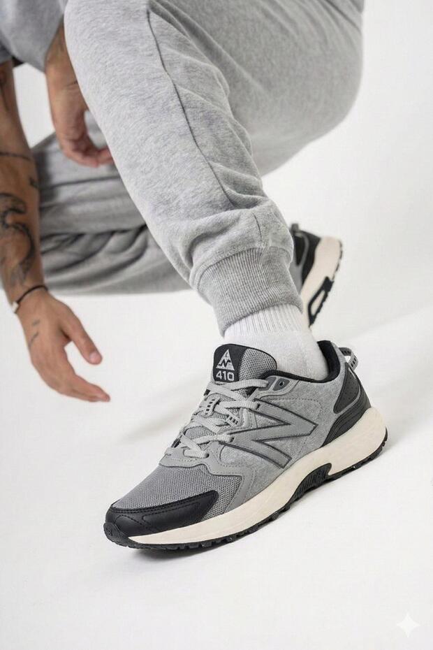Mt410Gg7 Men's Gray Breathable Sneakers