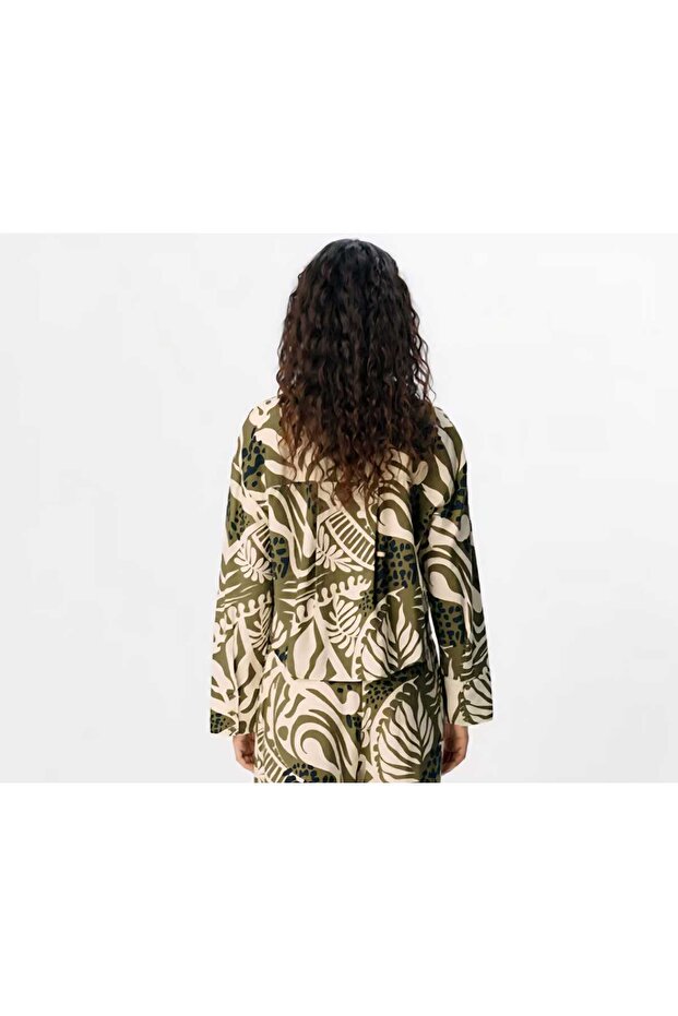 Cropped Shirt Olive - 2