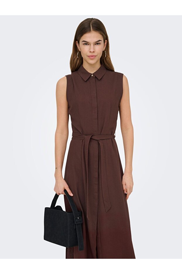 Rochie lungă de in ONLGOA - 6