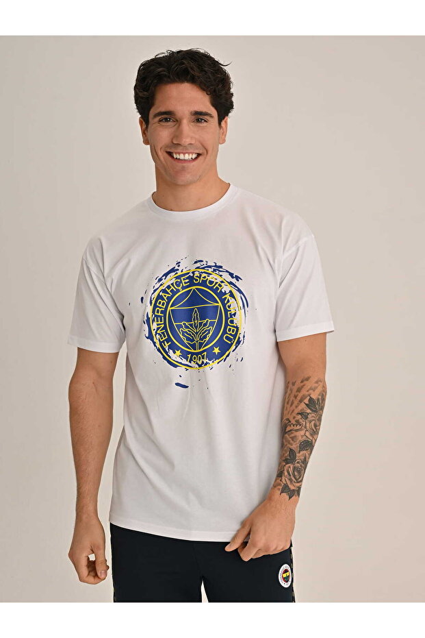 Men's Tribun Brushed Detail Logo Tshirt