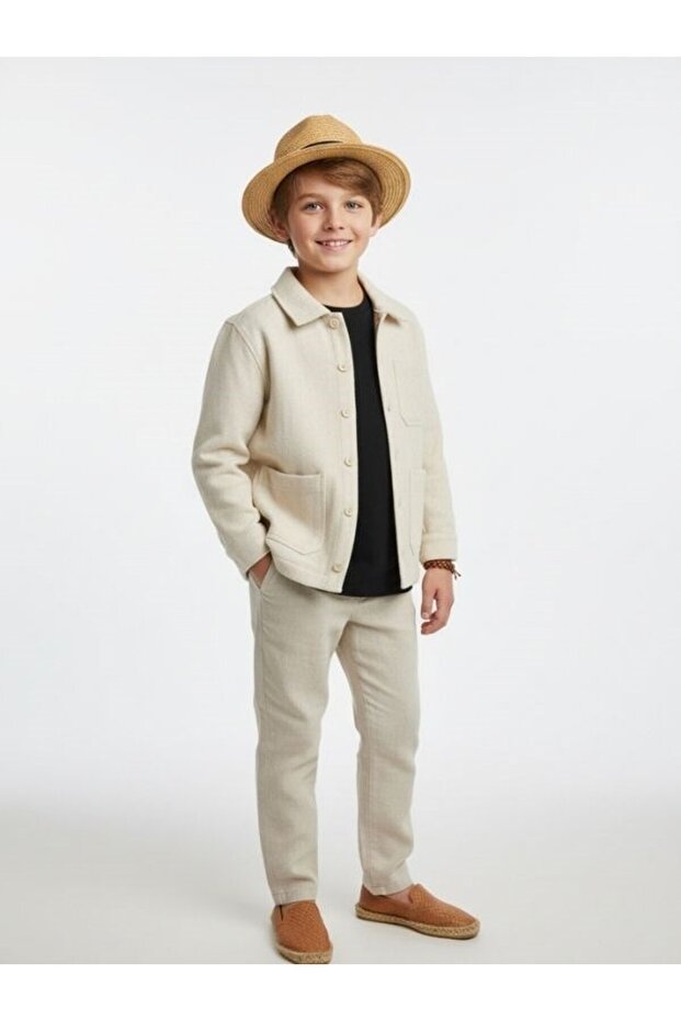 سترة كتان للأولاد - 6