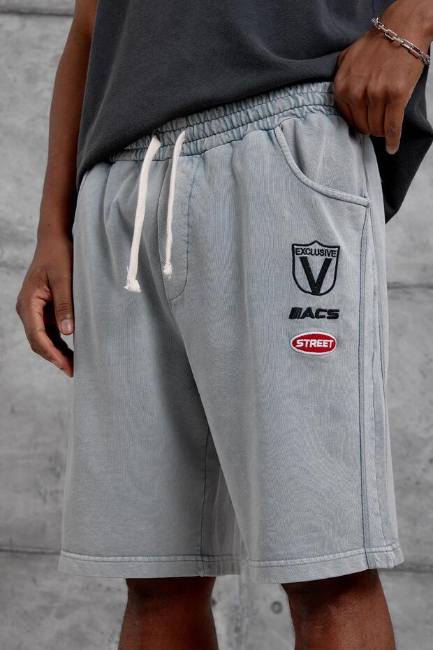 Gray Acs Printed Oversized Sort - 2