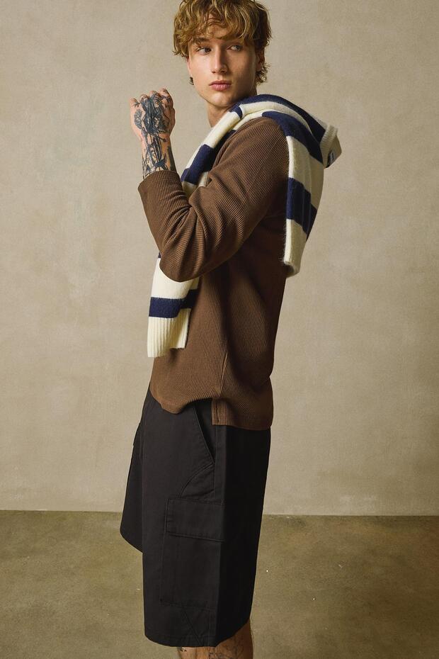 Geniş paça kargo bermuda - 4