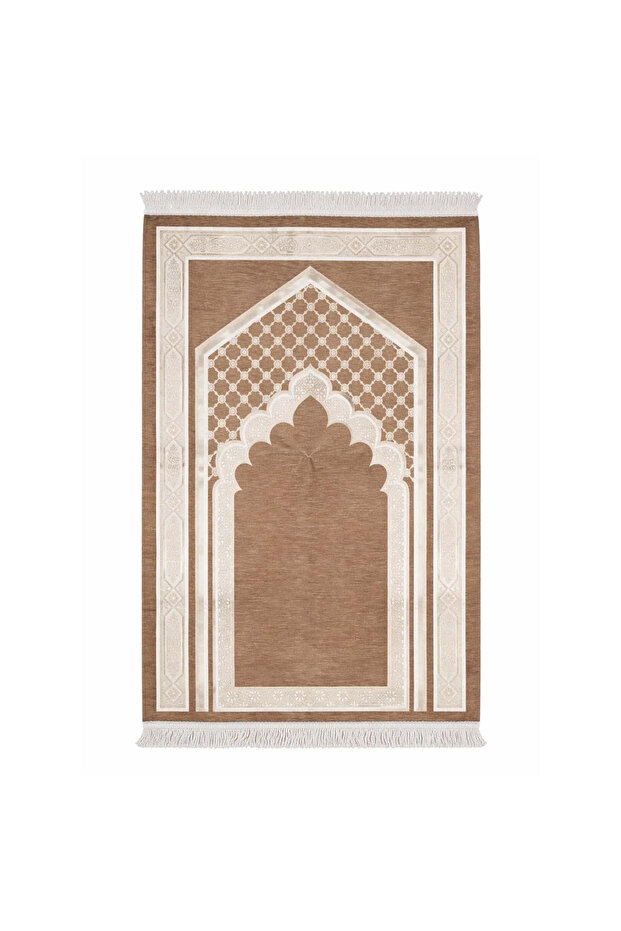 Turkish Comfortable Prayer Mat with Light Foam Padding – Soft & Stable Islamic Prayer Rug