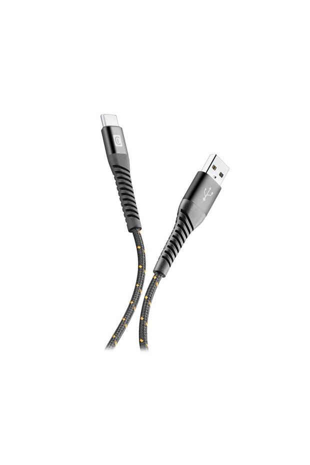 CELLULARLINE Tetra Force 1m Lightning Kablo Siyah - 1