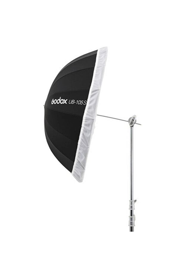 مظلة مكافئة فضية مع موزع ضوء 105 سم - 2