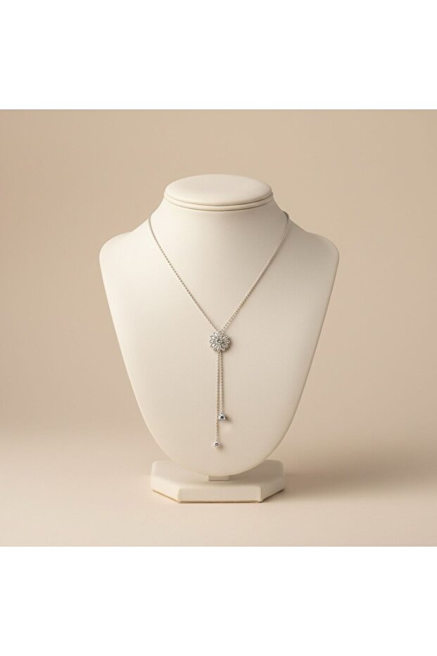 silver çelik kolye - 3