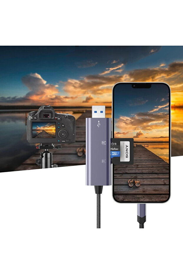 ULTRABOOST CARD READER SD & MICRO SD LIGHTNING & USB GREY - 3