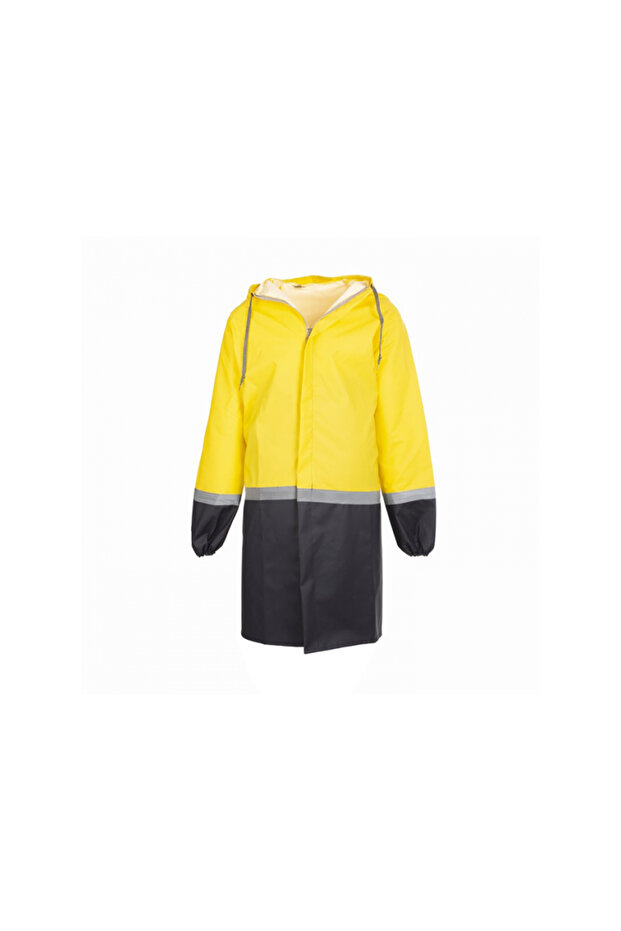 Reflective Pardesü Double Color Strong and Durable Waterproof Comfortable Zippered Pvc Raincoat