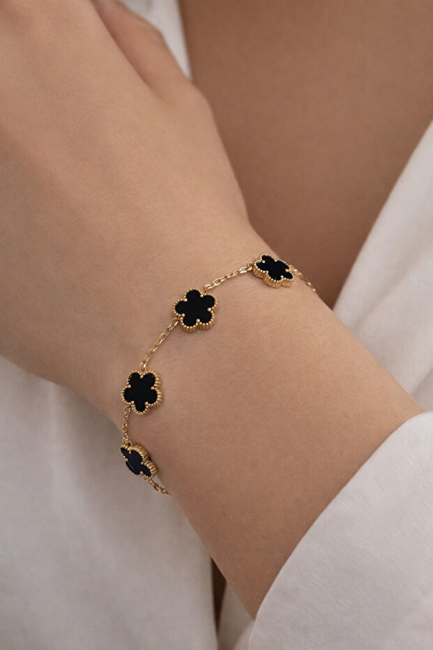 Zincs Black Clover Bracelet