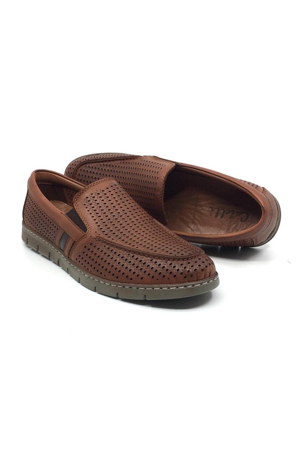 620 100% Genuine Leather Orthopedic Men's Summer Comfortable Daily Sandals Perforated Shoes New Season 40-45