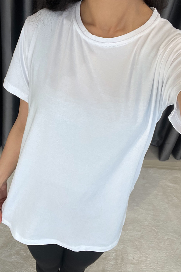 تي شيرت أساسي برقبة دائرية - إكرو EKRU - 4