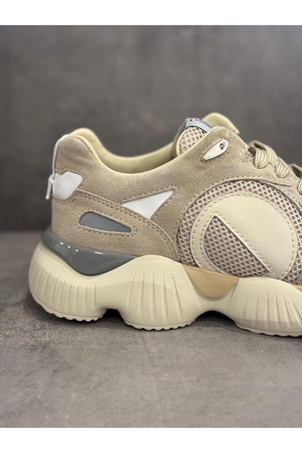 Leather Textile Sneaker - 5