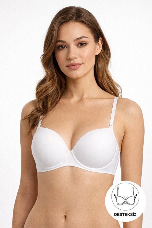 Larina Soft Cup Non-Removable Straps Comfortable Non-Padded Single Bra