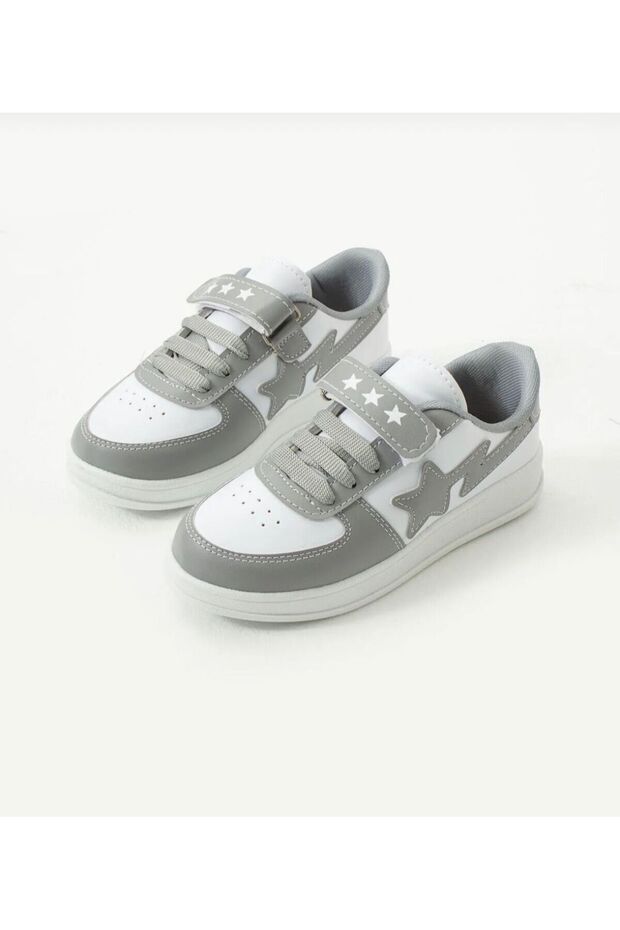 Boys' and Girls' Velcro-Closure Comfortable Casual Sneakers