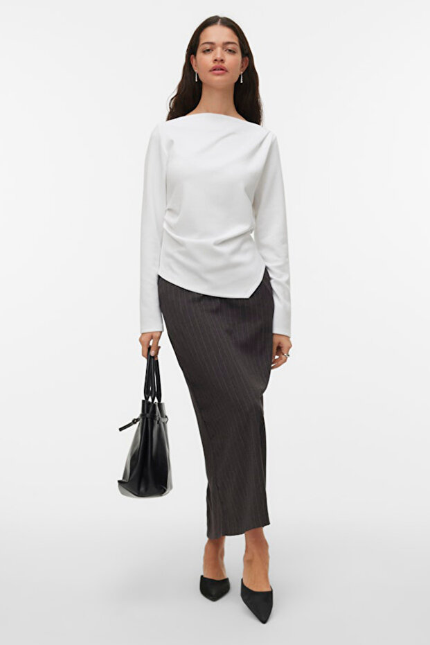 Vmmille Ls Boatneck Short Top Jrs Noos