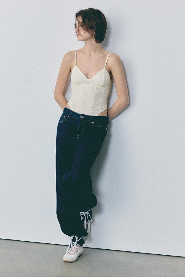 Dantel askılı body - 2