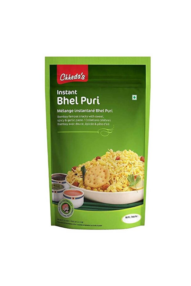 Instant Bhel Mix Crisp Rice Puffs with Sev Dry Chutney Kit (150g)