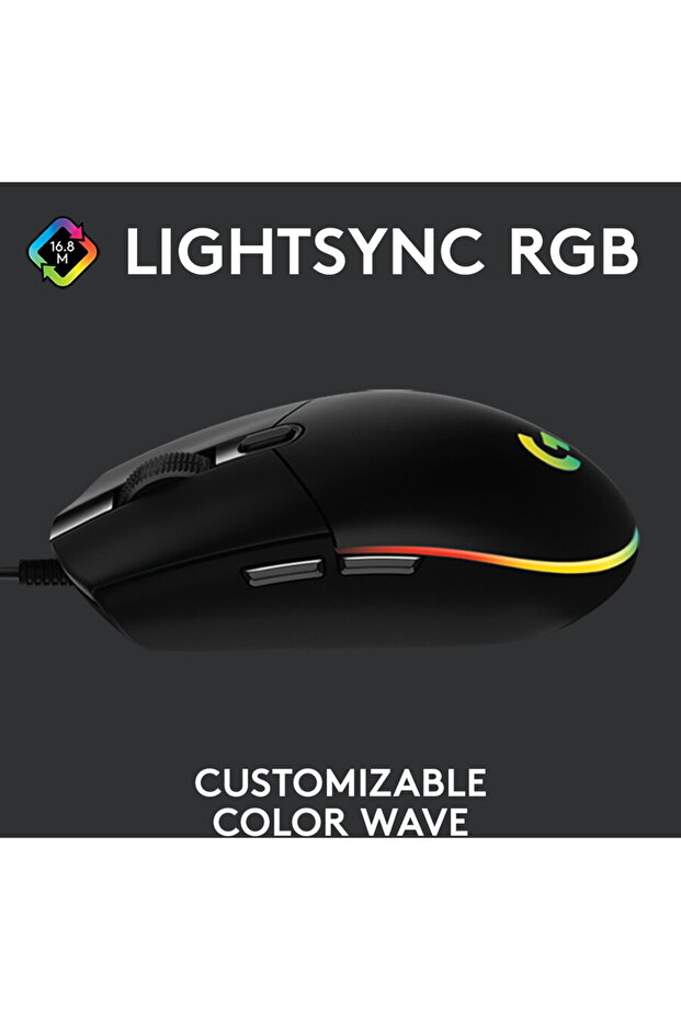 G203, USB, Negru - 8