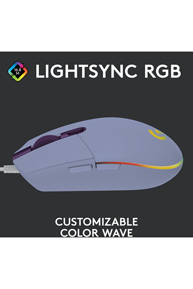 G203, USB, Liliac - 8