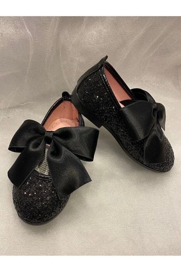 Girl's Broken Glass Bowknot Ballet Flats Shoes