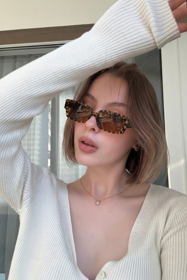 Desert Leopard Brown Women's Sunglasses Uv400