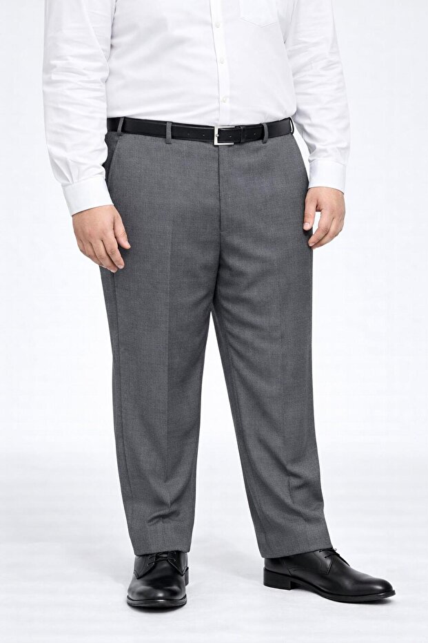 Caserta Large Size Men's Fabric Trousers - 7561