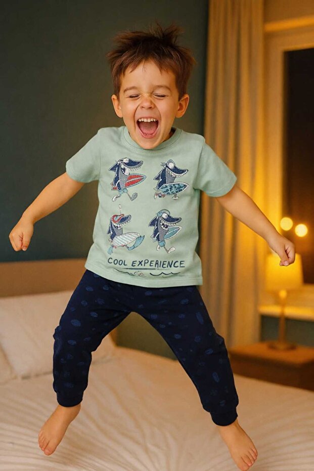 Boy's Summer Short Sleeve Pajamas Set
