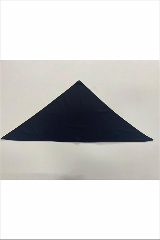 Üçgen Bandana Fular Bone Nefes Alabilen Hafif Konforlu Mutfak ve Aşçı Bone Likralı Soft Siyah - 4
