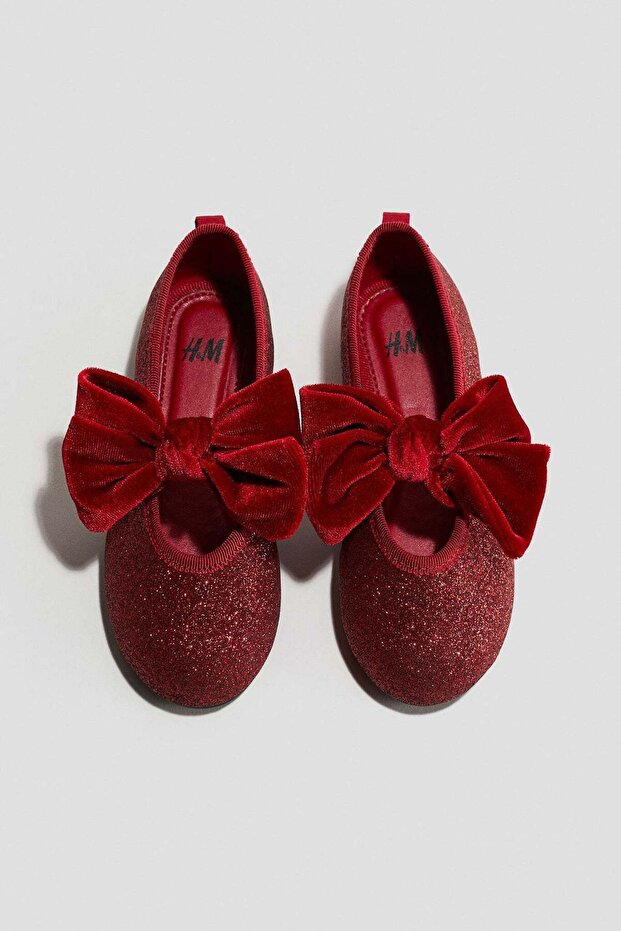 Bow-detail ballet pumps