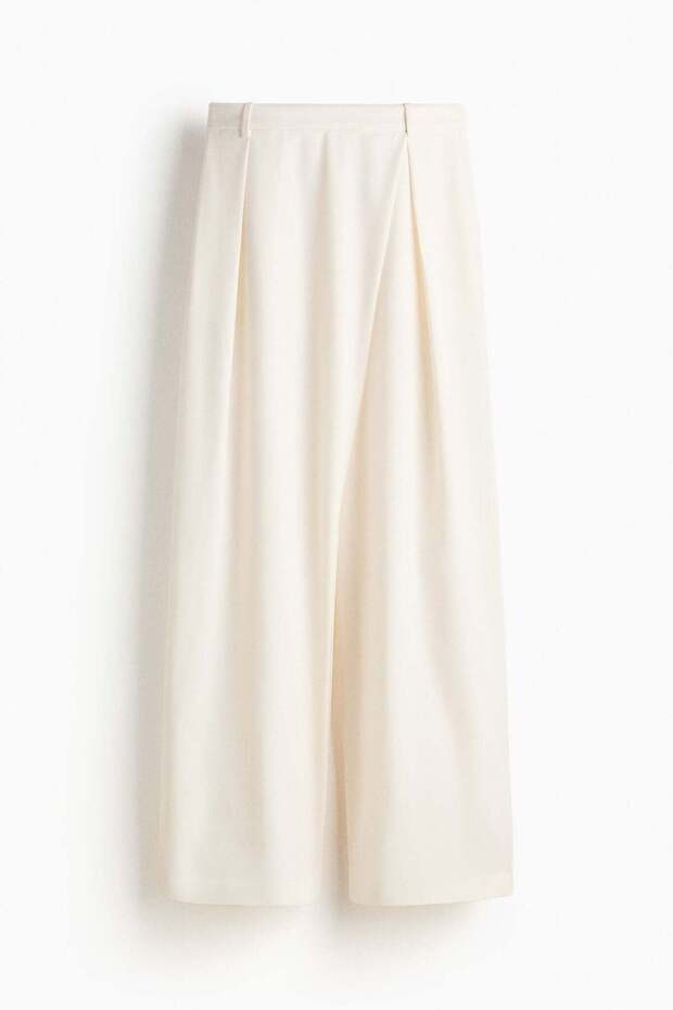 Wide wrapover trousers