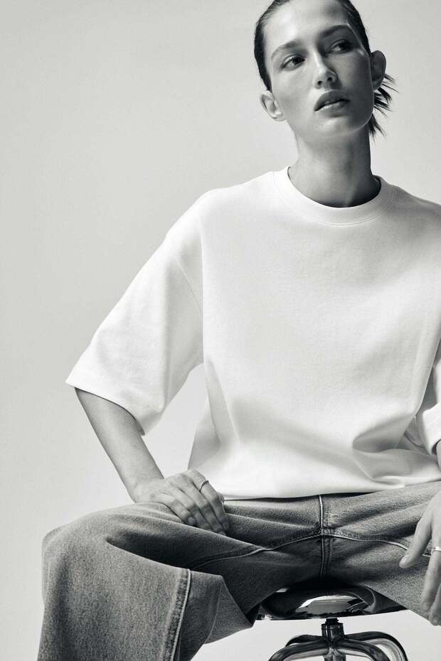 تيشيرت قماش إنترلوك - 1