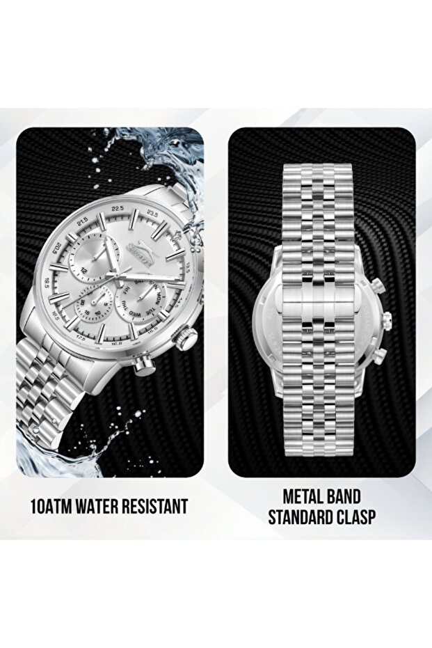 Men's Multi Function Silver Dial Watch - SL.9.2453.2.01 - 8