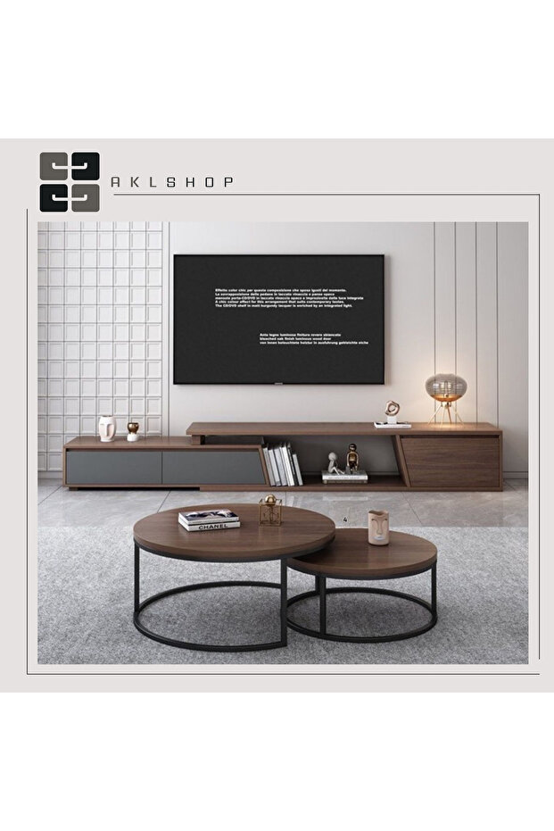 طاولة تقديم دائريه 70*40 " 60*35 - 1