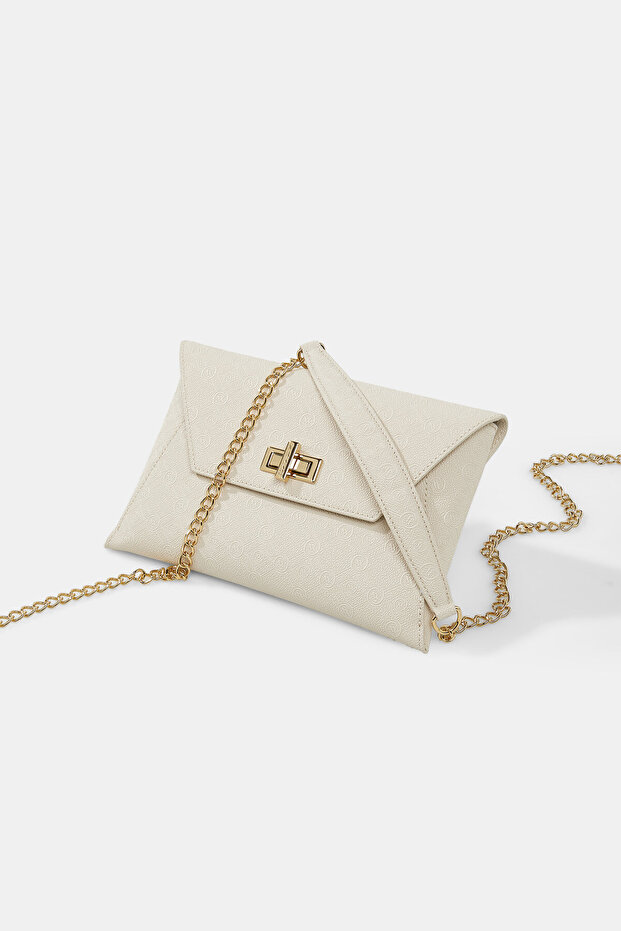 EKRU MONOGRAM ÇANTA - 5