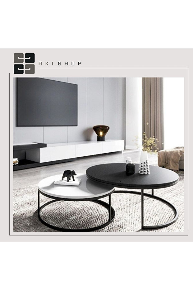 طاولة تقديم دائريه 70*40 " 60*35 - 1