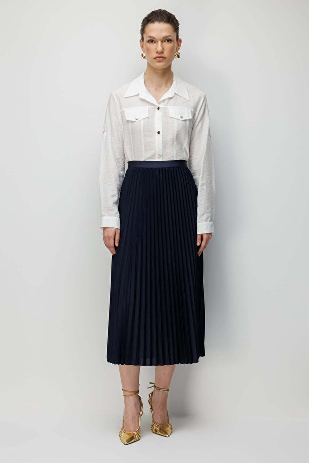 Piliseli Midi Etek - 1