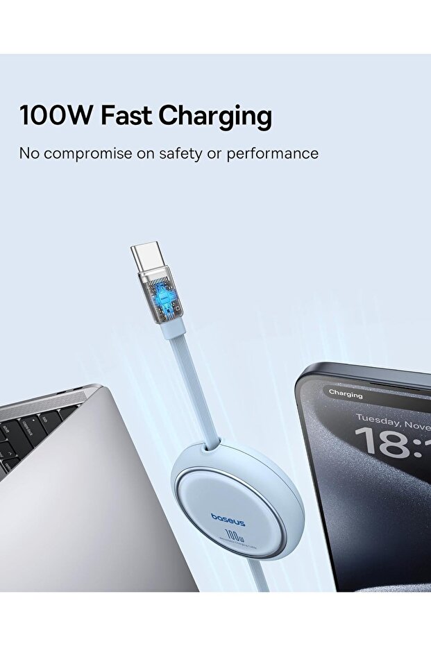 Free2Pull Retractable Charging Cable 100W - 2