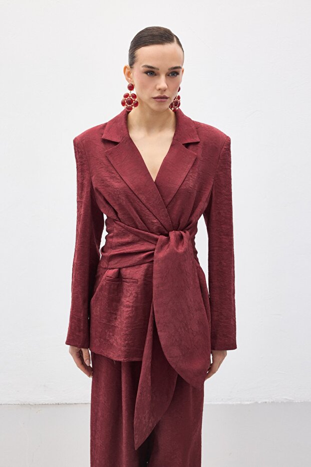 سترة فريا - أحمر داكن - 3