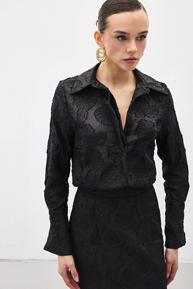 Belica Gömlek - Siyah - 4