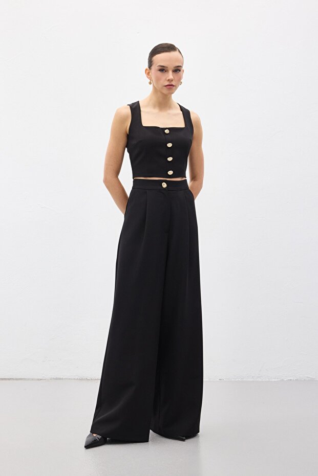 Lucy crop - Negru - 5