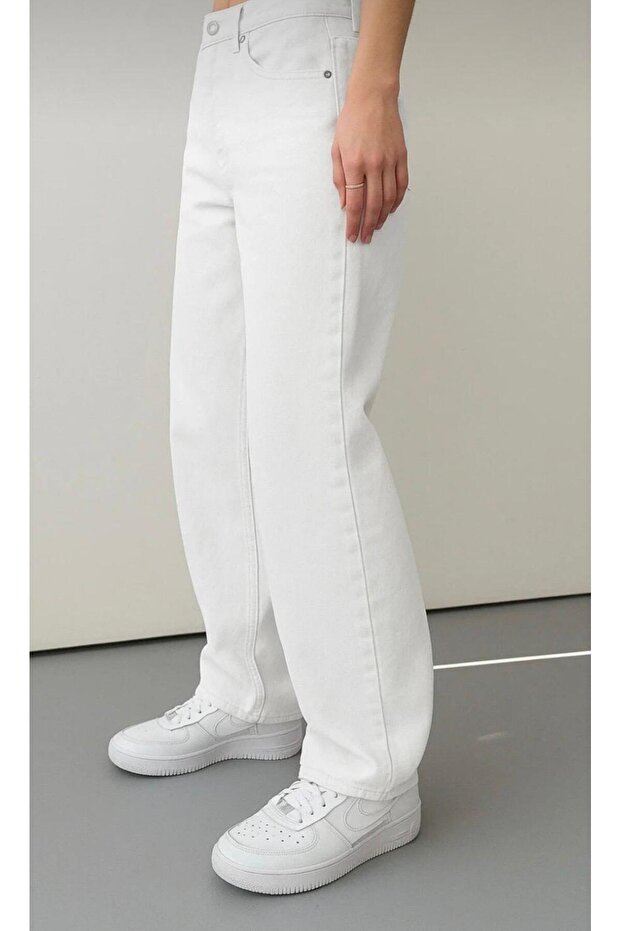 New Season High Waisted Loose E Stretchy Women's Palazzo Jeans