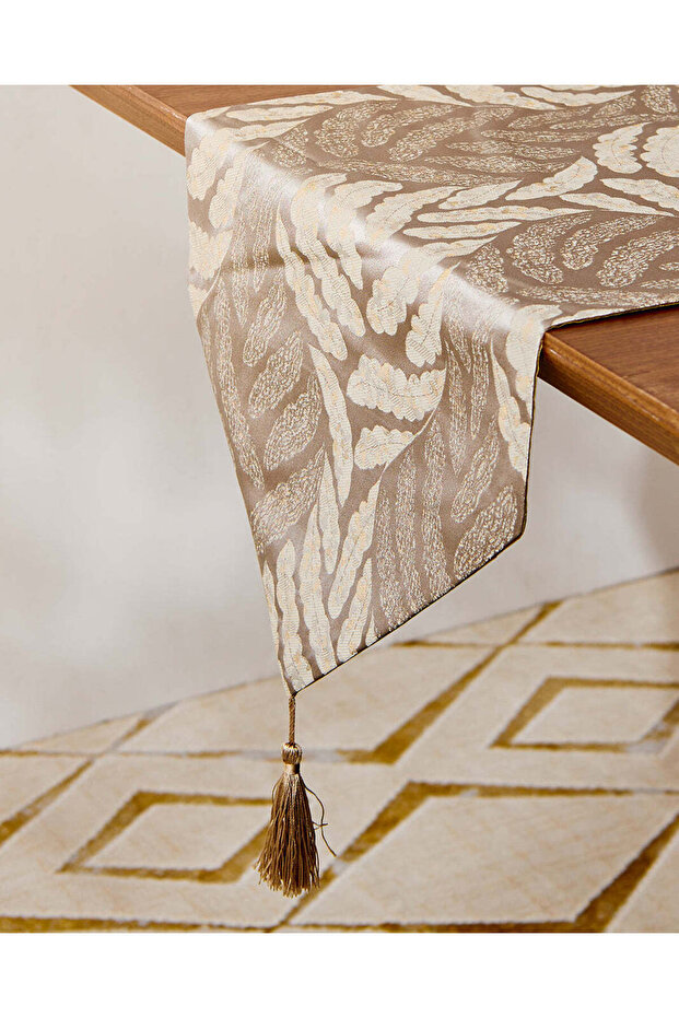 Grey Printed Table Runner - 2