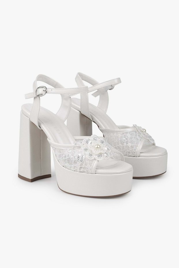Women's Flories Skin Platform Heeled Shoes