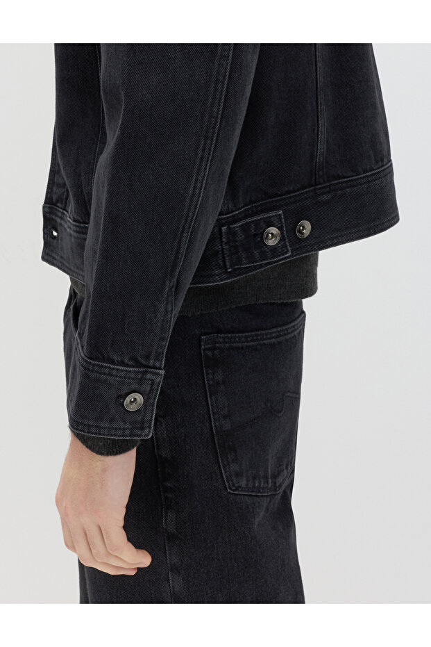Denim Trucker Ceket - 3