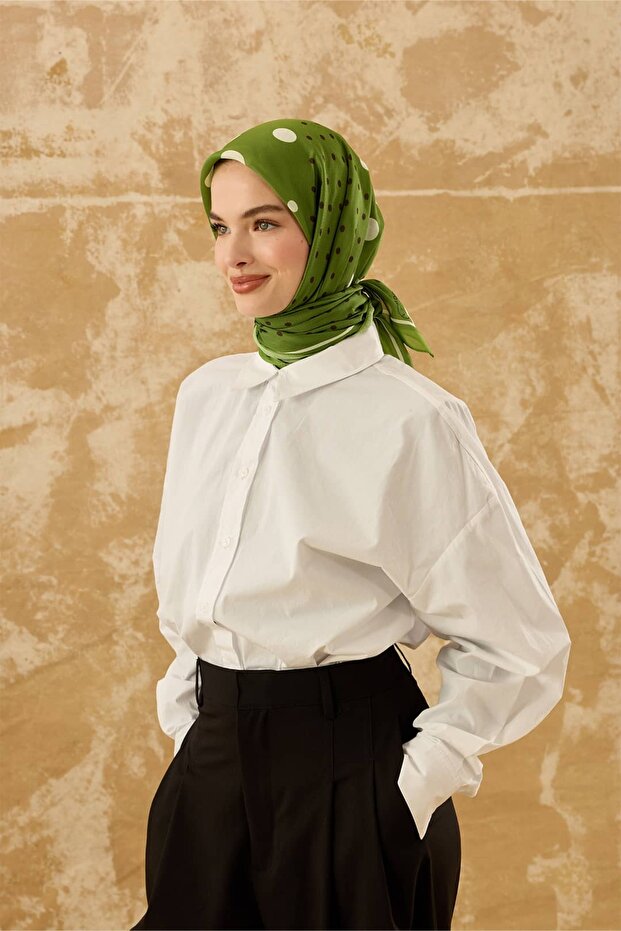 وشاح بنمط النقاط قطن - 1