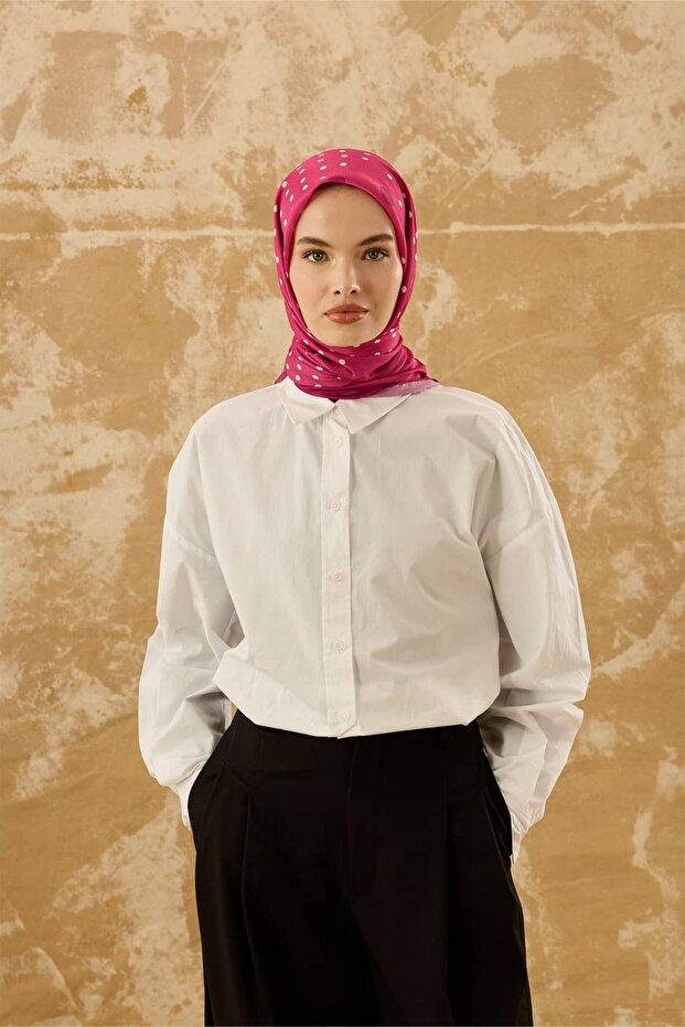 وشاح بنمط النقاط قطن - 2