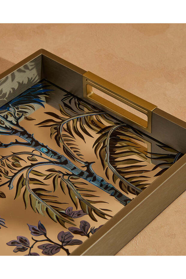 صينية مستطيلة مطبوعة بألوان متعددة (متوسطة) - 3