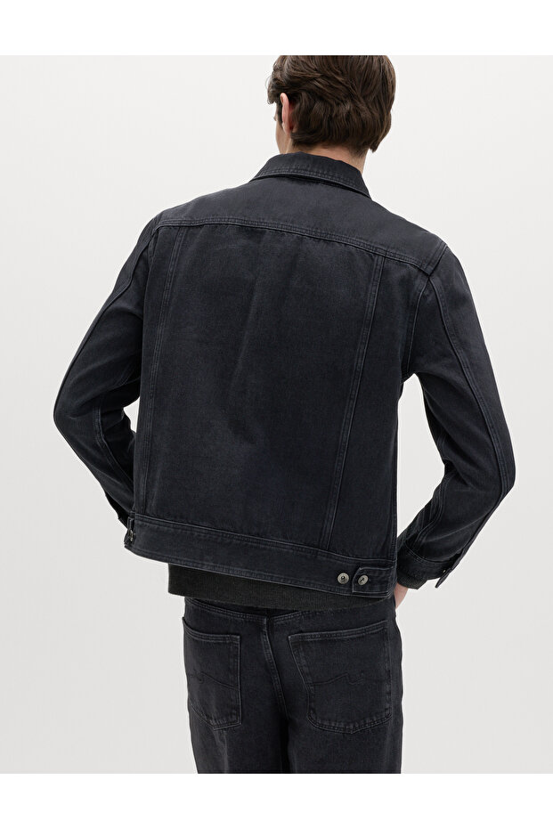 Denim Trucker Ceket - 4